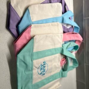 Trader Joe's Mini Canvas Tote Bags Set